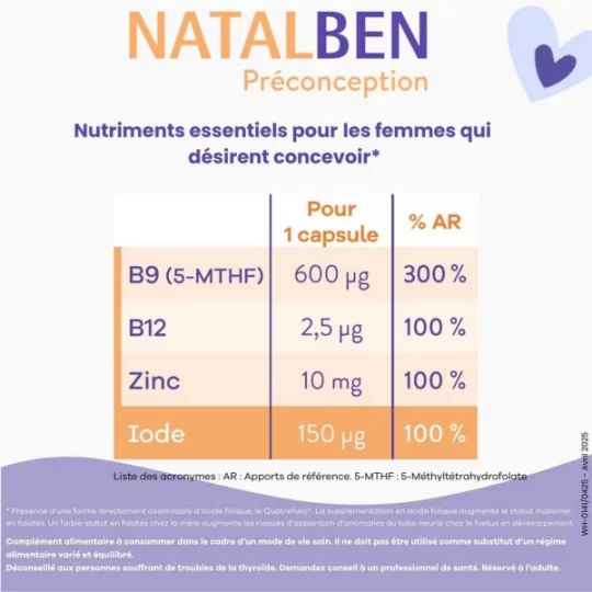 Effik Natalben Préconception Capsules x 60 - image 3