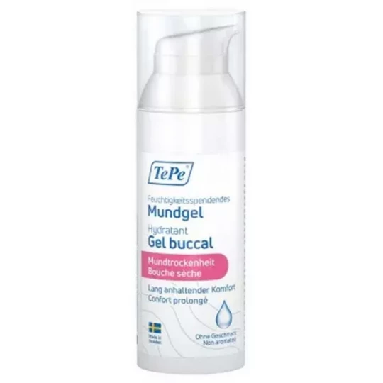 TePe Gel Buccal Hydratant Bouche Sèche Sans Arôme 50 ml