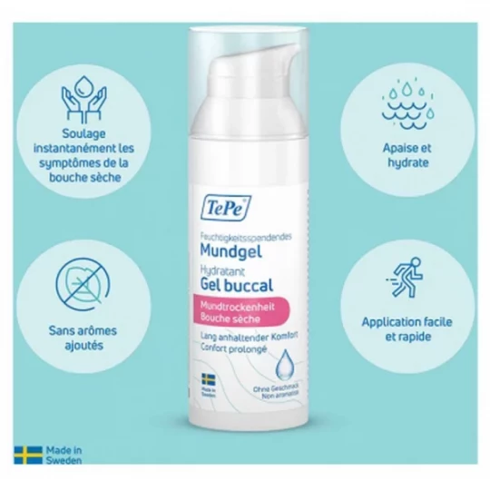 TePe Gel Buccal Hydratant Bouche Sèche Sans Arôme 50 ml - image 2