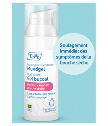 TePe Gel Buccal Hydratant Bouche Sèche Sans Arôme 50 ml