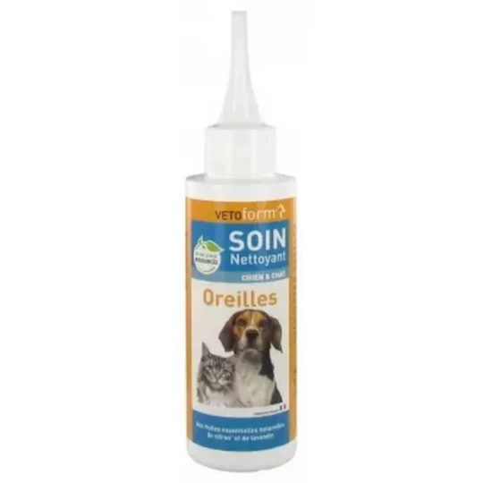 Vetoform Soin Nettoyant Oreilles Chien et Chat 100 ml