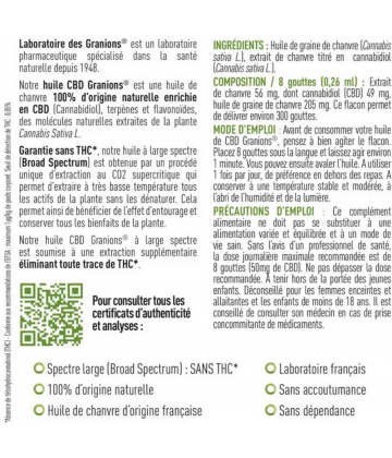 Granions Huile CBD 20% 10 ml