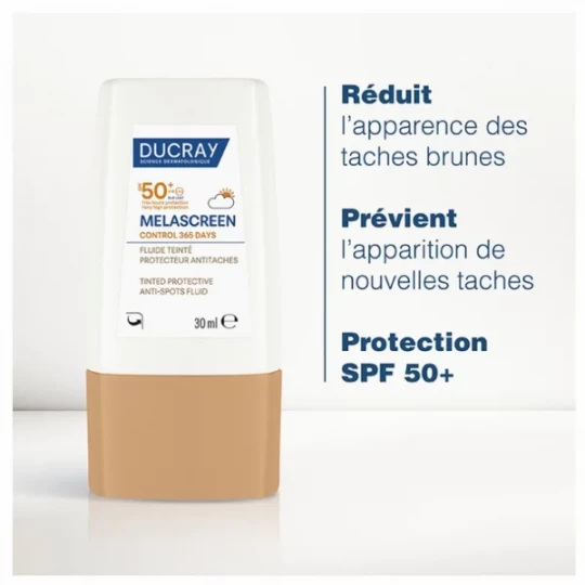 Ducray Melascreen Control 365 Days Fluide Teinté Protecteur Antitaches SPF50+ 30 ml - image 5