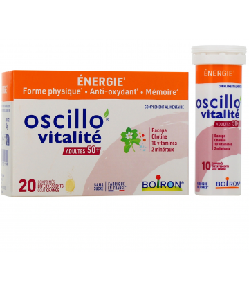 Boiron Oscillo'Vitalité Adultes 50+ Comprimés Effervescents x 20