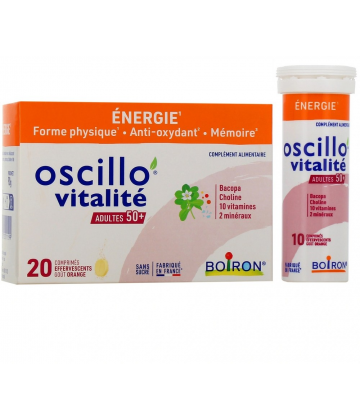 Boiron Oscillo'Vitalité Adultes 50+ Comprimés Effervescents x 20