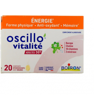 Boiron Oscillo'Vitalité Adultes 50+ Comprimés Effervescents x 20