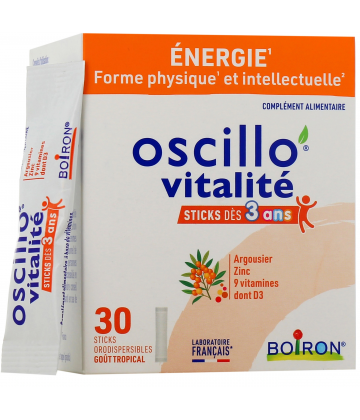 Boiron Oscillo'Vitalité Dès 3 Ans Sticks x 30