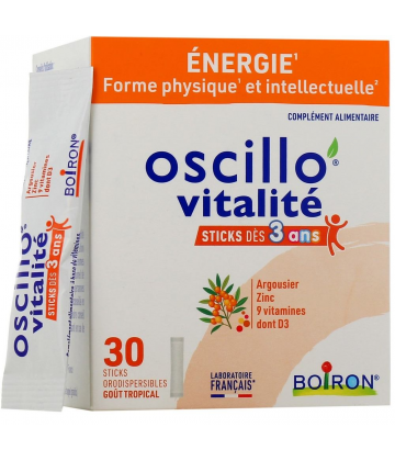 Boiron Oscillo'Vitalité Dès 3 Ans Sticks x 30