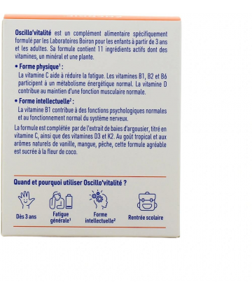 Boiron Oscillo'Vitalité Dès 3 Ans Sticks x 30