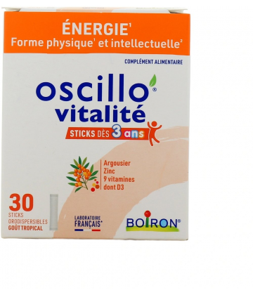 Boiron Oscillo'Vitalité Dès 3 Ans Sticks x 30