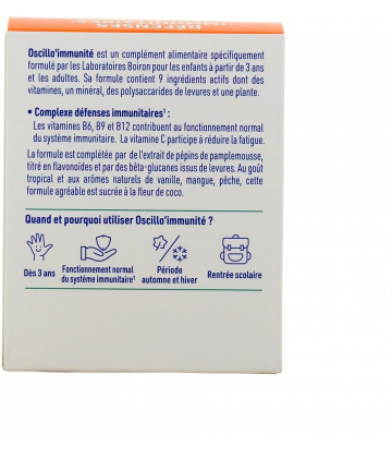 Boiron Oscillo'Immunité Dès 3 Ans Sticks x 30