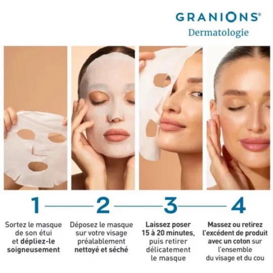 Granions Dermatologie Masque Anti-Âge x 2 + 1 Offert - image 4