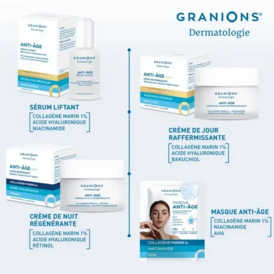 Granions Dermatologie Masque Anti-Âge x 2 + 1 Offert - image 6