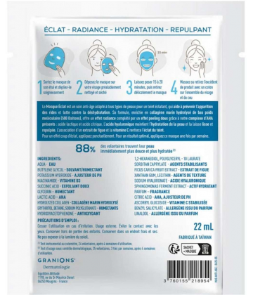 Granions Dermatologie Masque Anti-Âge x 2 + 1 Offert
