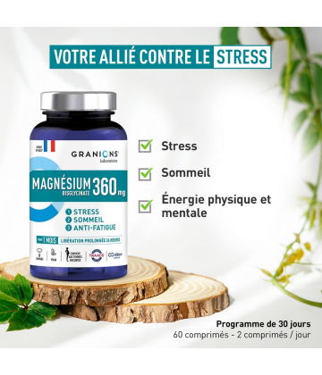 Granions Magnésium Bisglycinate 360 mg Shots x 10