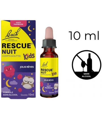 Rescue Nuit Kids Compte-Gouttes Framboise 10 ml