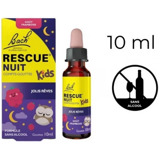 Rescue Nuit Kids Compte-Gouttes Framboise 10 ml