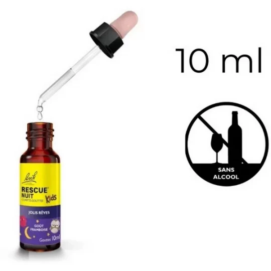 Rescue Nuit Kids Compte-Gouttes Framboise 10 ml - image 4