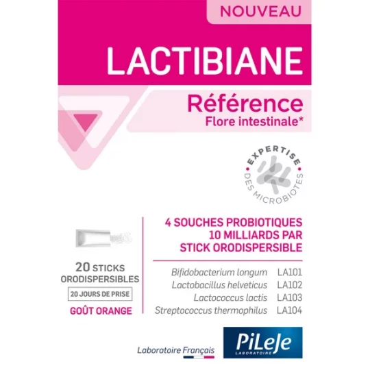 PiLeJE Lactibiane Référence Sticks Orodispersibles x 20