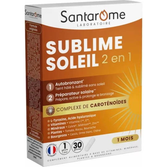 Santarome Sublime Soleil 2 en 1 Gélules x 30