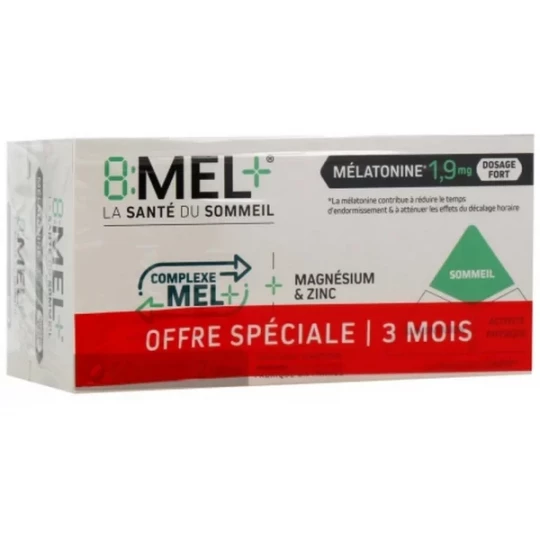 8MEL+ Mélatonine 1,9 mg Comprimés