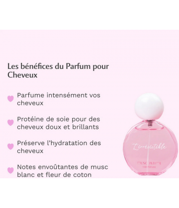 Musc Intime l'Irrésistible Parfum Cheveux Musc Blanc 50 ml