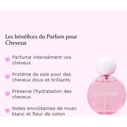 Musc Intime l'Irrésistible Parfum Cheveux Musc Blanc 50 ml - image 2