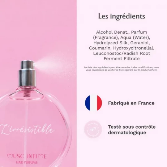 Musc Intime l'Irrésistible Parfum Cheveux Musc Blanc 50 ml - image 5