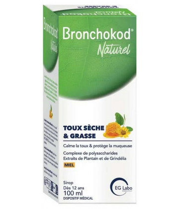 Bronchokod Naturel Sirop Toux Sèche & Grasse 100 ml