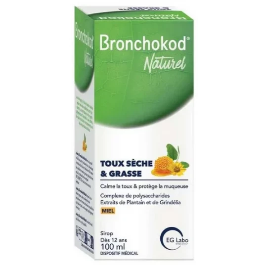 Bronchokod Naturel Sirop Toux Sèche & Grasse 100 ml
