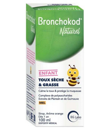 Bronchokod Naturel Enfant Toux Sèche & Grasse Sirop 100 ml
