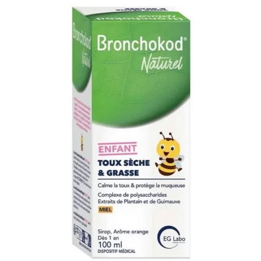Bronchokod Naturel Enfant Toux Sèche & Grasse Sirop 100 ml
