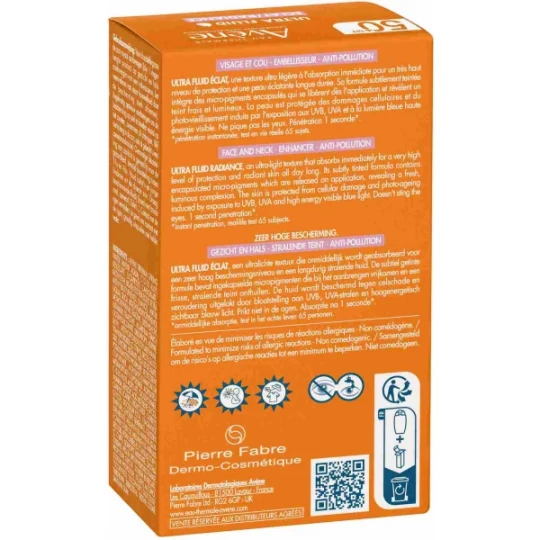 Avène Solaire Ultra Fluid Éclat Radiance SPF50+ 50 ml - image 3
