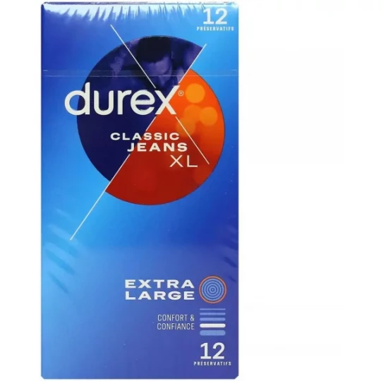 Durex Préservatifs Classic Jeans XL x 12