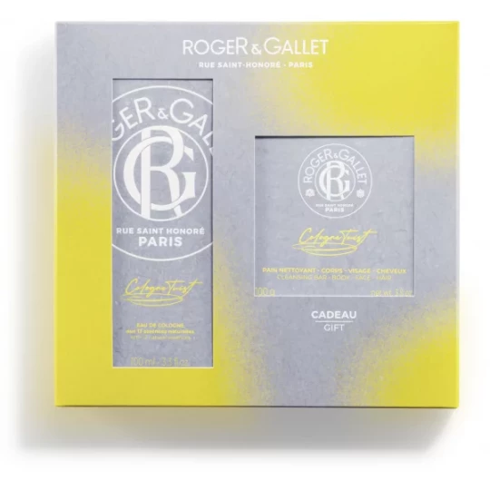 Roger&Gallet Twist Eau de Cologne 100 ml + Pain Nettoyant Corps Visage et Cheveux 100 g