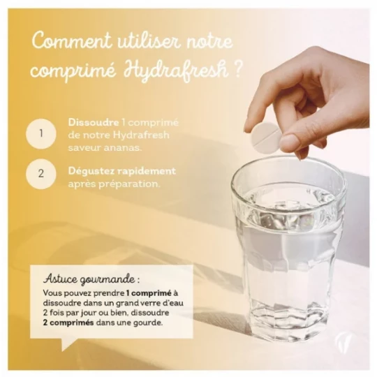 Vitavea Hydrafresh Hydratation et Énergie Comprimés Effervescents x 20 - image 4