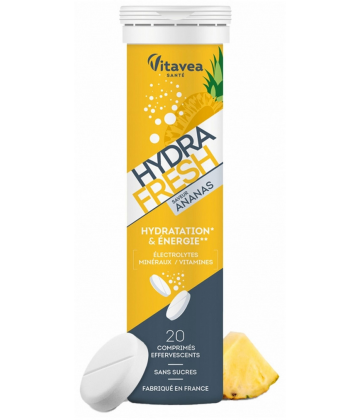 Vitavea Hydrafresh Hydratation et Énergie Comprimés Effervescents x 20