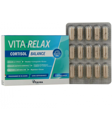 Vitavea Vita Relax Cortisol Balance Gélules x 30