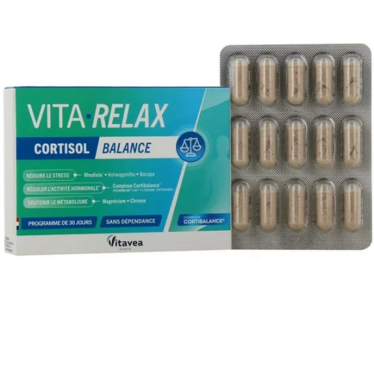 Vitavea Vita Relax Cortisol Balance Gélules x 30