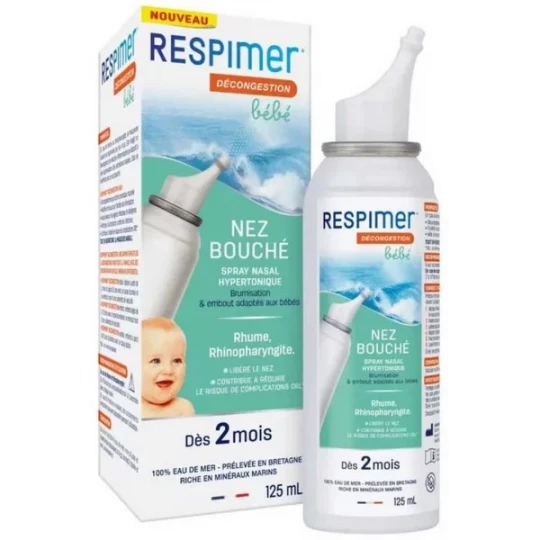 Respimer Décongestion Bébé Spray Nasal Forte Congestion 100 ml