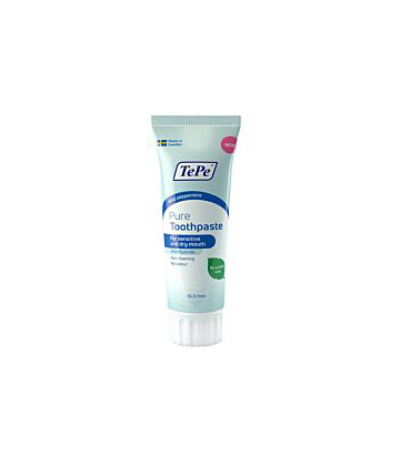 TePe Pure Dentifrice Avec Fluor Goût Menthe Douce 75 ml