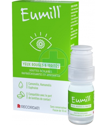 Eumill Yeux Rouges et Irrités Unidoses Flacon 10 ml