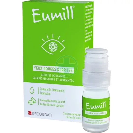 Eumill Yeux Rouges et Irrités Unidoses Flacon 10 ml