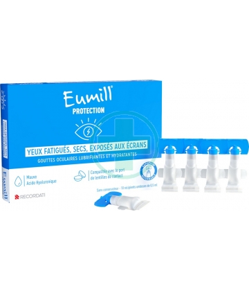 Eumill Protection Gouttes Oculaires Unidoses 10 x 0,5 ml