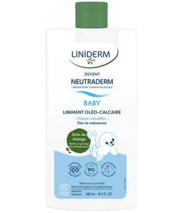Neutraderm Baby Liniment Oléo-Calcaire Bio Flacon 480 ml