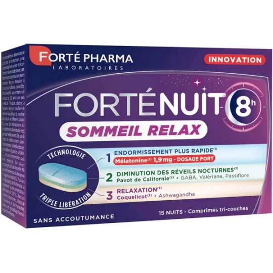 Forté Pharma FortéNuit 8h Comprimés x 15