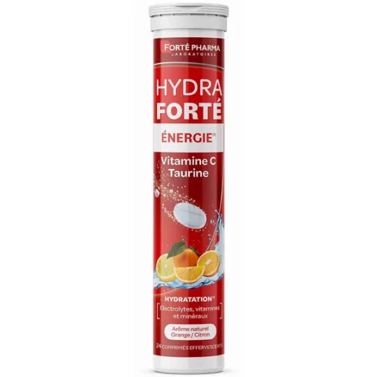 Forté Pharma Hydra Forté Énergie Vitamine C Taurine Comprimés Effervescents x 24
