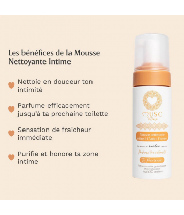 Musc Intime Mousse Nettoyante Intime Ambre Florale 150 ml