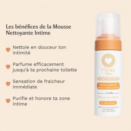 Musc Intime Mousse Nettoyante Intime Ambre Florale 150 ml - image 3