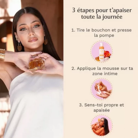 Musc Intime Mousse Nettoyante Intime Ambre Florale 150 ml - image 5